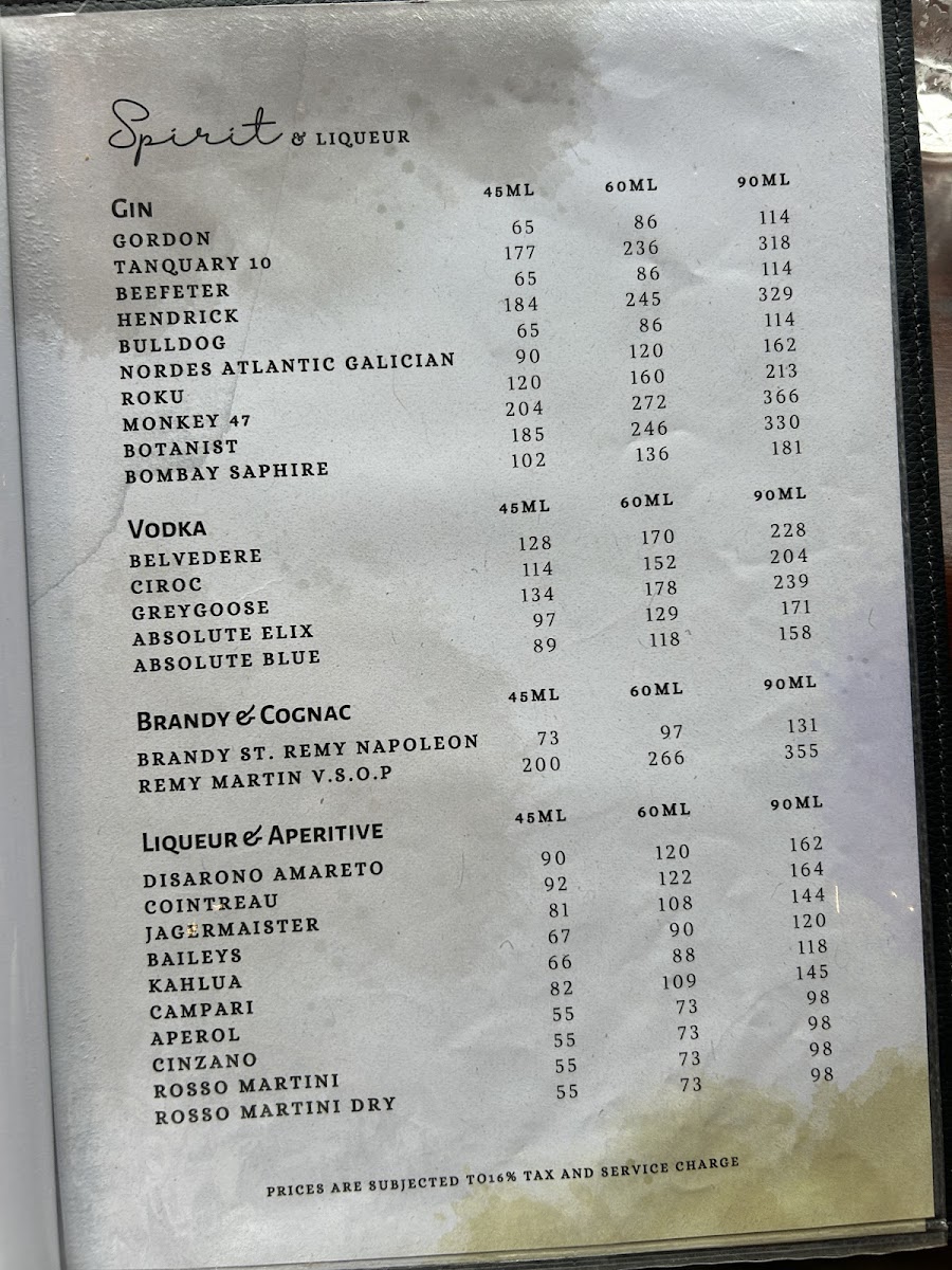 Oops Restaurant and Bar Menu - Image 2