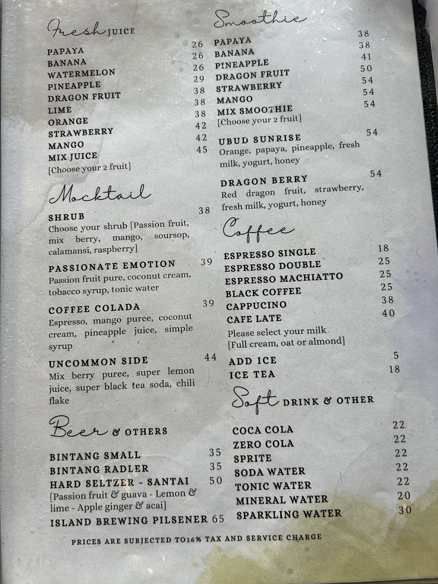 Oops Restaurant and Bar Menu - Image 5